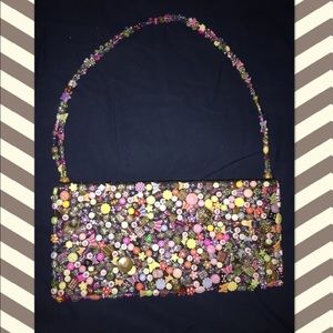 Beaded Handbag Purse  22” strap